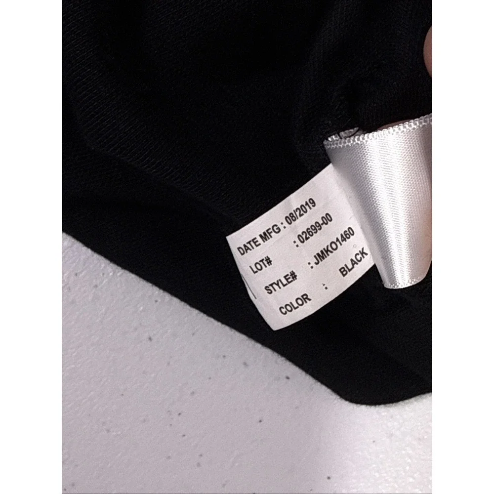 Johnnie O Performance Pullover 1/4 Zip Mens Size Large Black Slim Preppy Golf